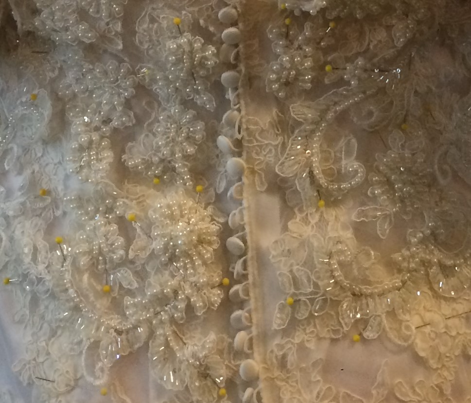Lauren’s Custom Beaded Lace Wedding Gown *** – KC's Creations